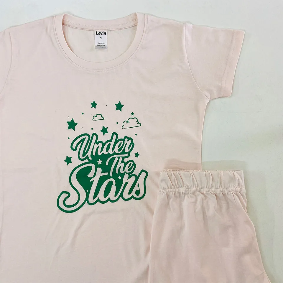 Women 2 Pcs Short Pajama Set