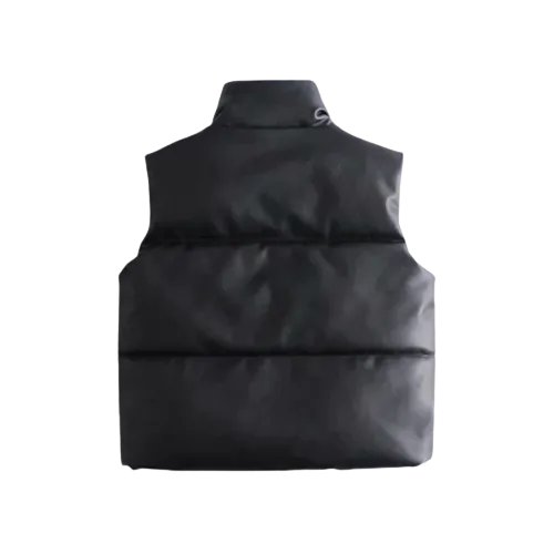 Womens Analia Genuine Lambskin Leather Puffer Vest